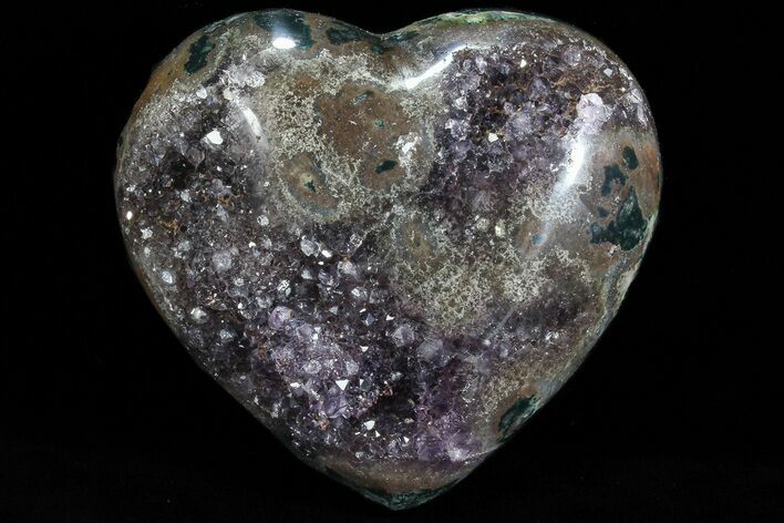 Amethyst Crystal Heart - Uruguay #76812